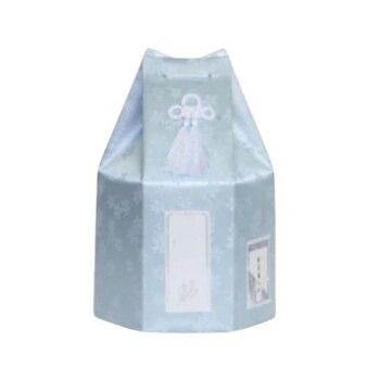 ペット供養 六角袋(サクラ柄) ブルー 4寸 12入 060559