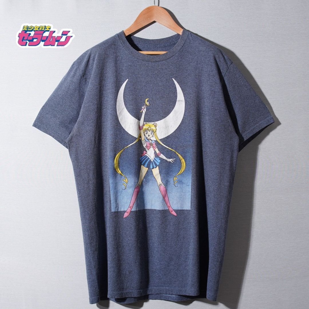美少女戦士セーラームーン ヴィンテージ 古着 Tシャツ　y2k 美少女戦士 セーラームーン Sailor Moon Tシャツ L ネイビー ユニ