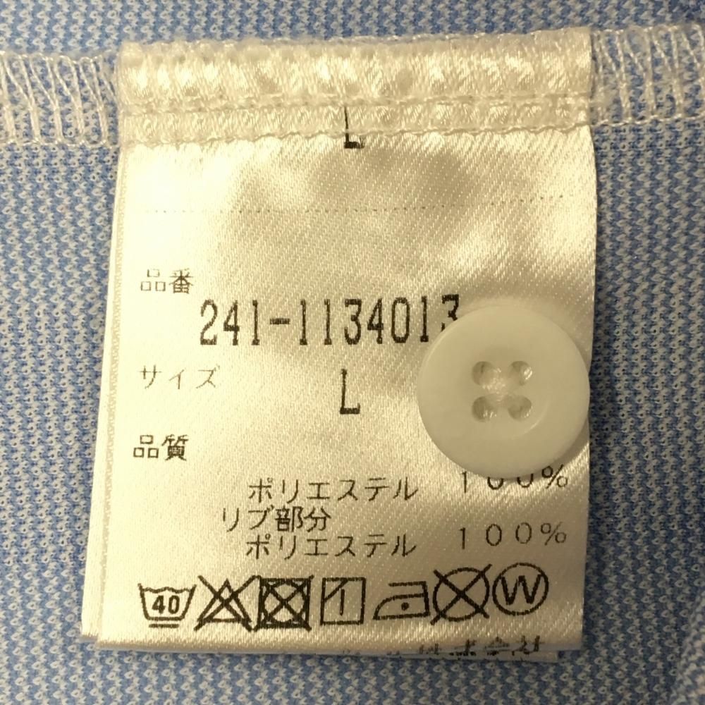 超美品】キャロウェイ レッドレーベル 半袖ポロシャツ 白×ライトブルー