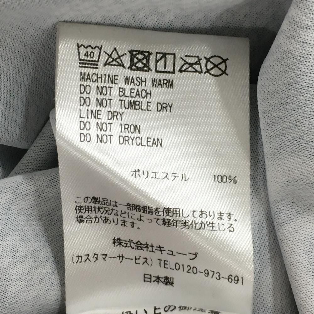 マークアンドロナ 半袖ポロシャツ グレー ロゴ スカル総柄 メンズ 46(M