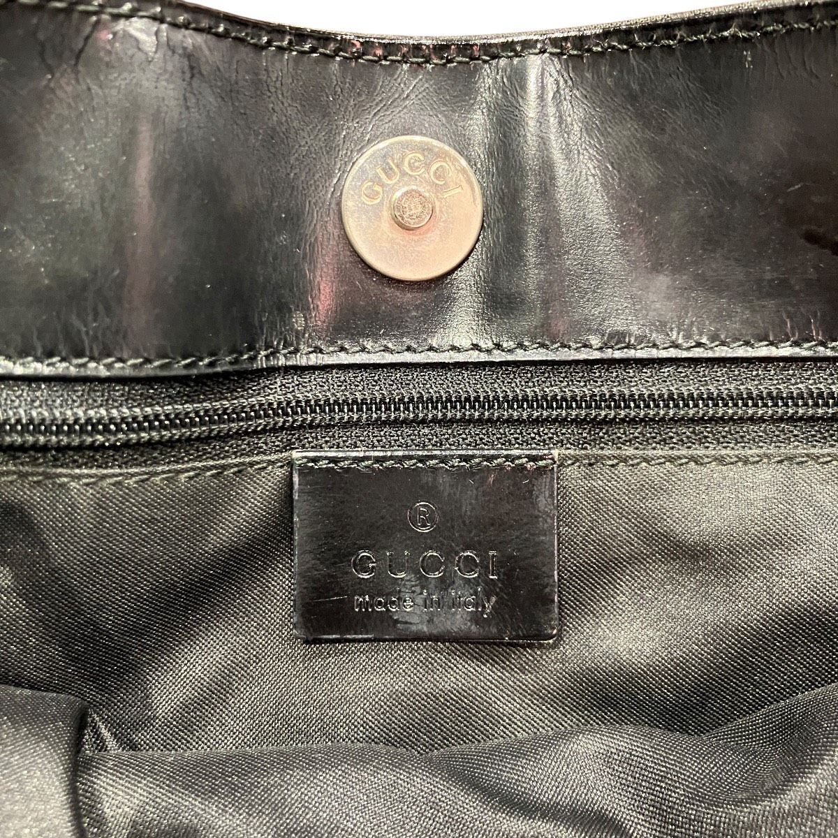 グッチ GUCCI GGキャンバス ショルダーバッグ ナイロン レザー 001