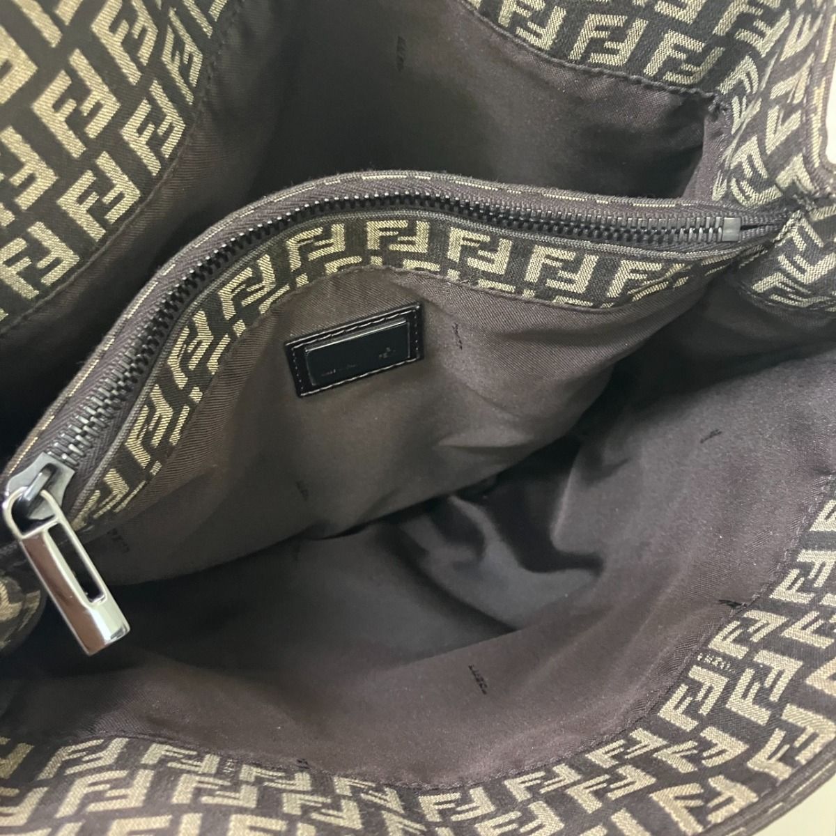 フェンディ FENDI ズッキーノ トートバッグ キャンバス レザー 8BH131