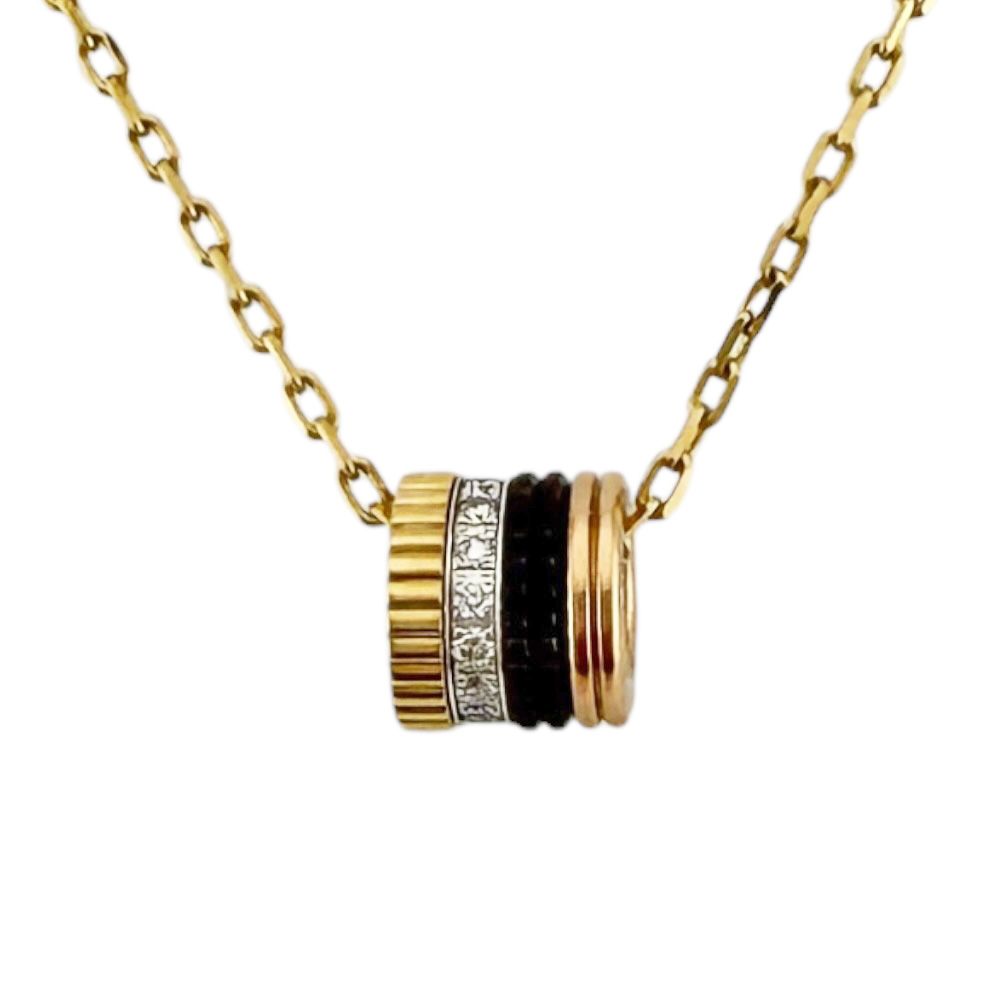 ブシュロン キャトルクラシック スモール ネックレス 18金 K18イエローゴールド ダイヤモンド レディース Boucheron 中古 ブシュロン