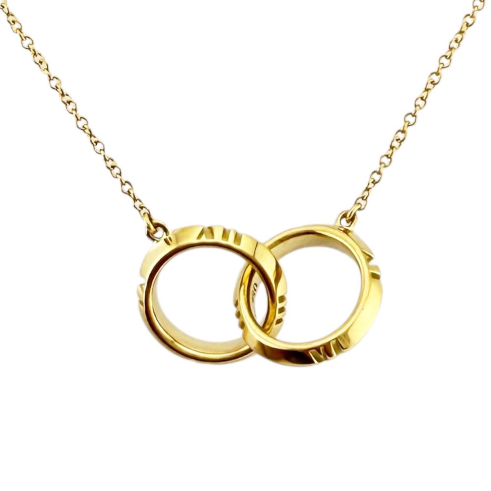 ティファニー アトラスXクローズド インターロッキング ネックレス 18金 K18イエローゴールド レディース TIFFANY&Co. 中古 ティファニー 124,850円
