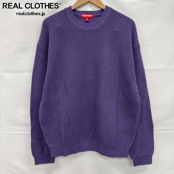 Supreme シュプリーム 25SS Old English Printed Sweater オールドイングリッシュロゴ バックロゴプリント ニット セーター パープル系 M【美品】【中古】 Supreme/シュプリーム【25SS】Old English Printed Sweater/オールド