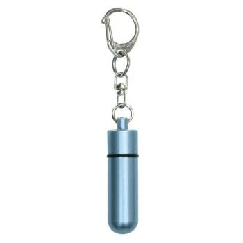 ペット供養 遺骨カプセル 大 キーホルダー ライトブルー H5.1cm 10入 060507