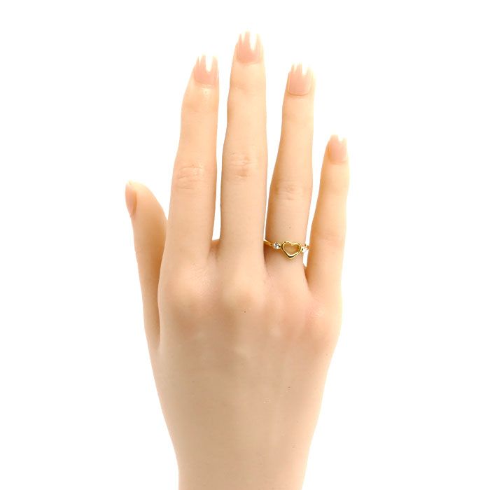 TIFFANY&Co. ティファニー K18YG イエローゴールド オープンハート