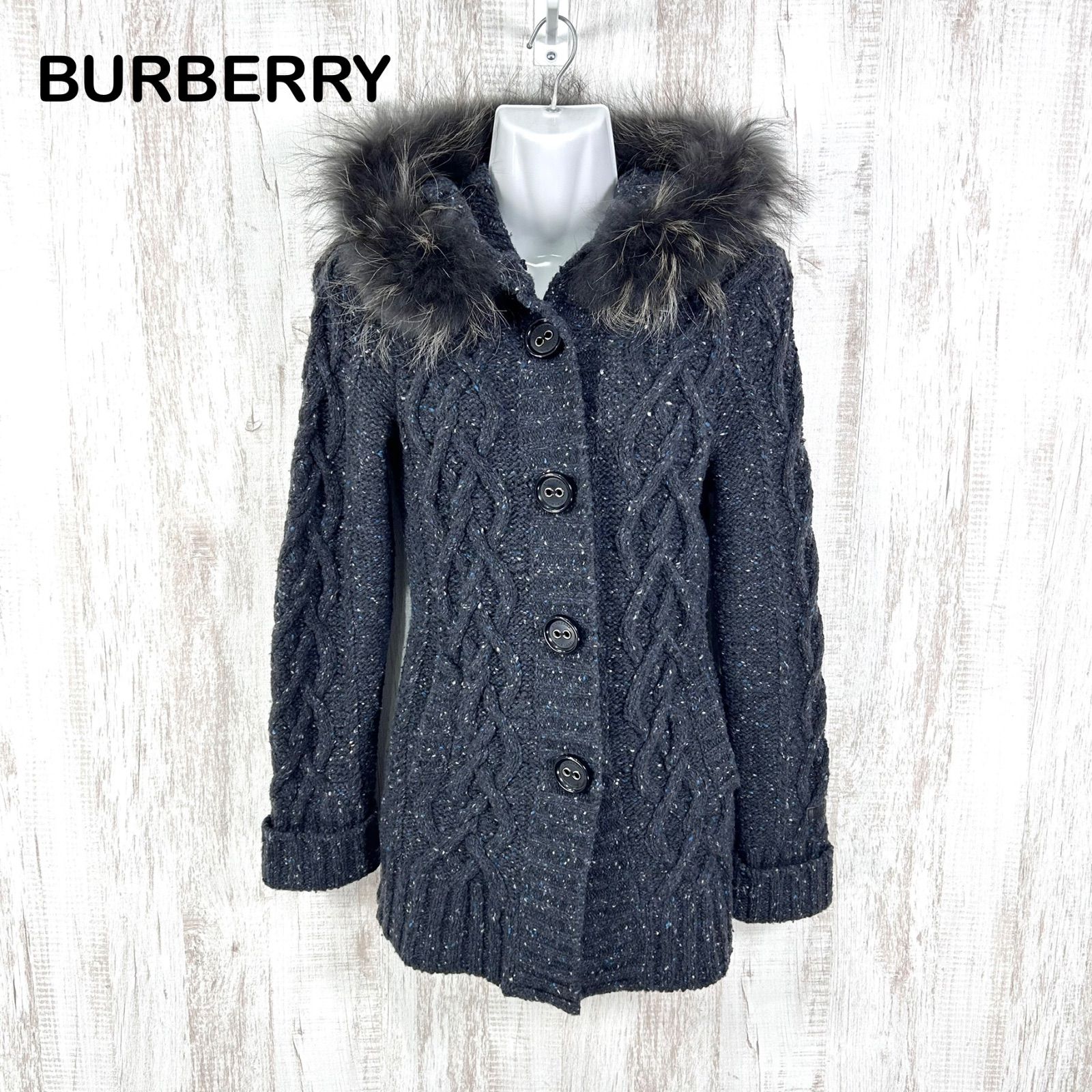 BURBERRY BLUE LABEL バーバリーブルーレーベル ラクーンファー 2way 