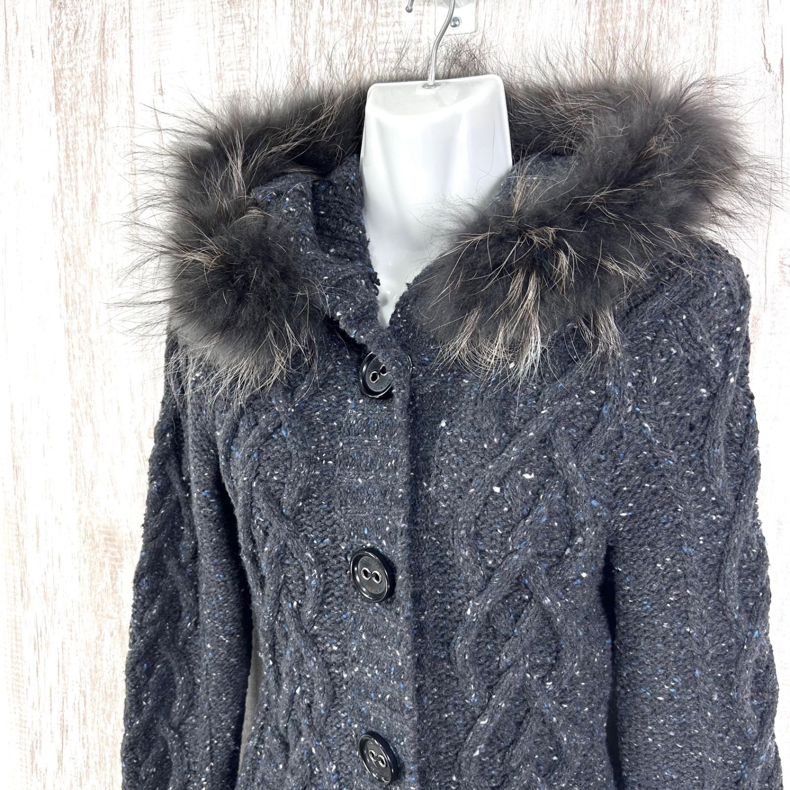 BURBERRY BLUE LABEL バーバリーブルーレーベル ラクーンファー 2way 