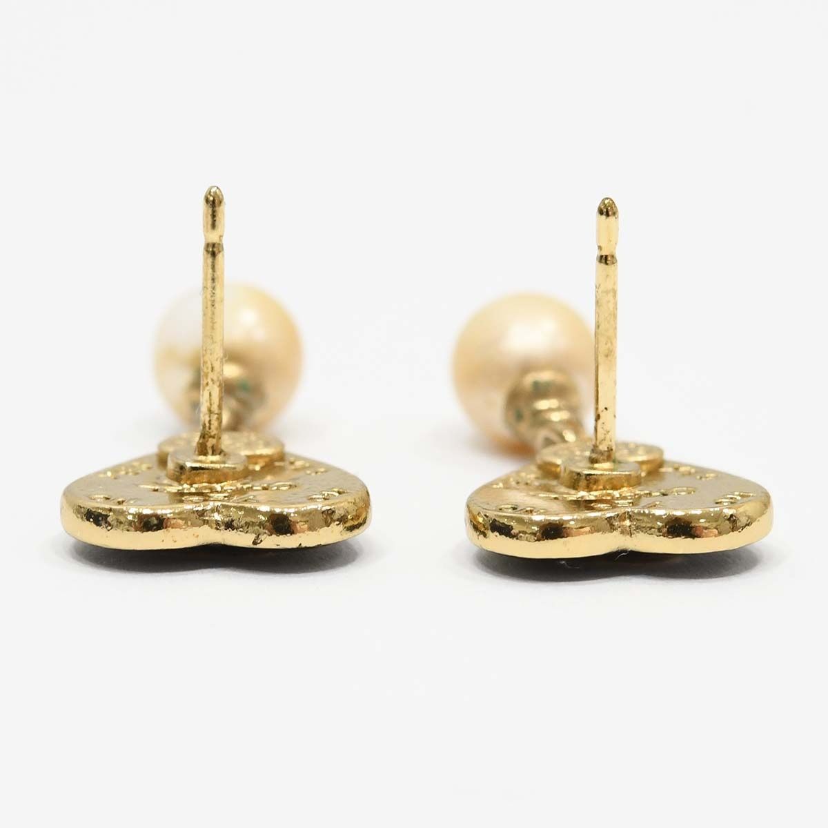 CHANEL シャネル ピアス ハート ココマーク フェイクパール 04A