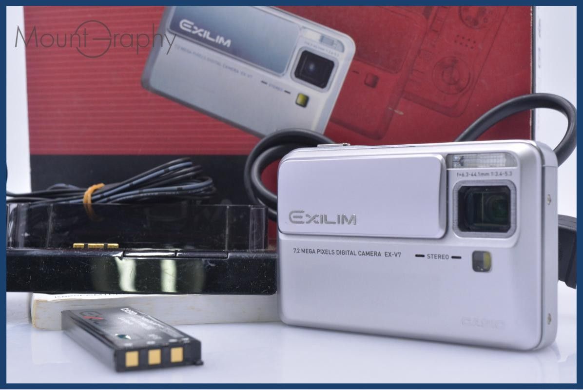 難あり カシオ CASIO EXILIM EX-V7 7x 元箱、バッテリー、取扱説明書