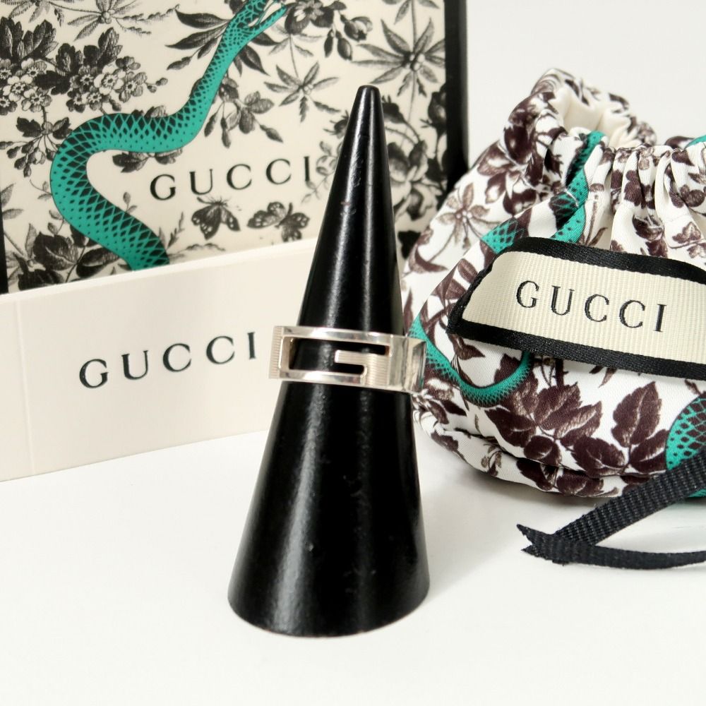 GUCCI グッチ リング・指輪 サイズ15 インターロッキングG ロゴ イタリア製 ブランド古着【中古】20250707/RA5175 GUCCI グッチ リング・指輪 サイズ15 インターロッキングG ロゴ