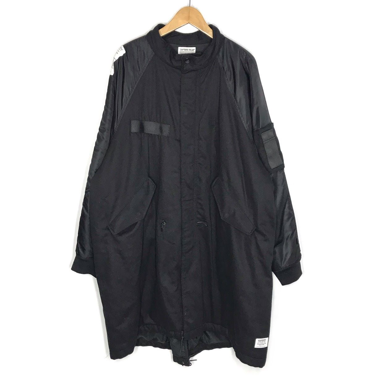 【倉吉店】 中古 CAPTAINS HELM | キャプテンズヘルム ミリタリージャケット SEVEN A WEEK FISHTAIL MIL JKT ブラック サイズ：XL 【95】 倉吉店】 中古 CAPTAINS HELM | キャプテンズヘルム ミリタリー