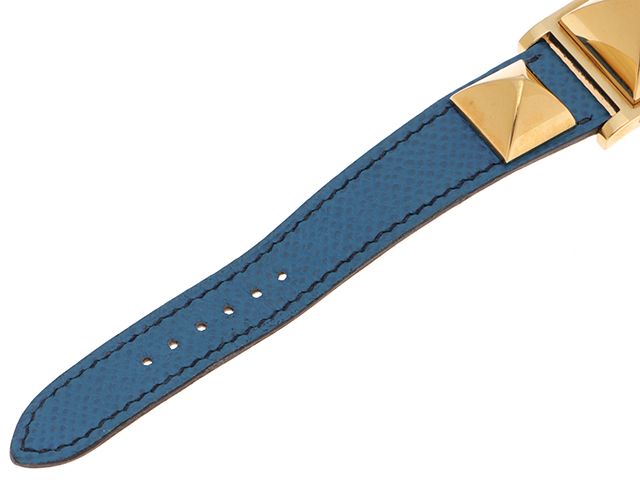 HERMES エルメス メドール ME1.201 腕時計 GP/クシュベル ○Y刻印