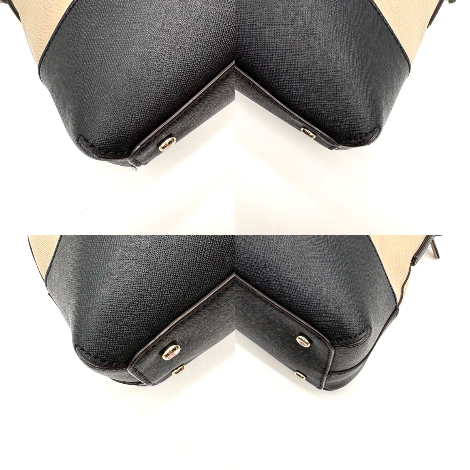 Kate Spade Cedar Street Maise 2way Bag Bi-color Beige Black ケイト 