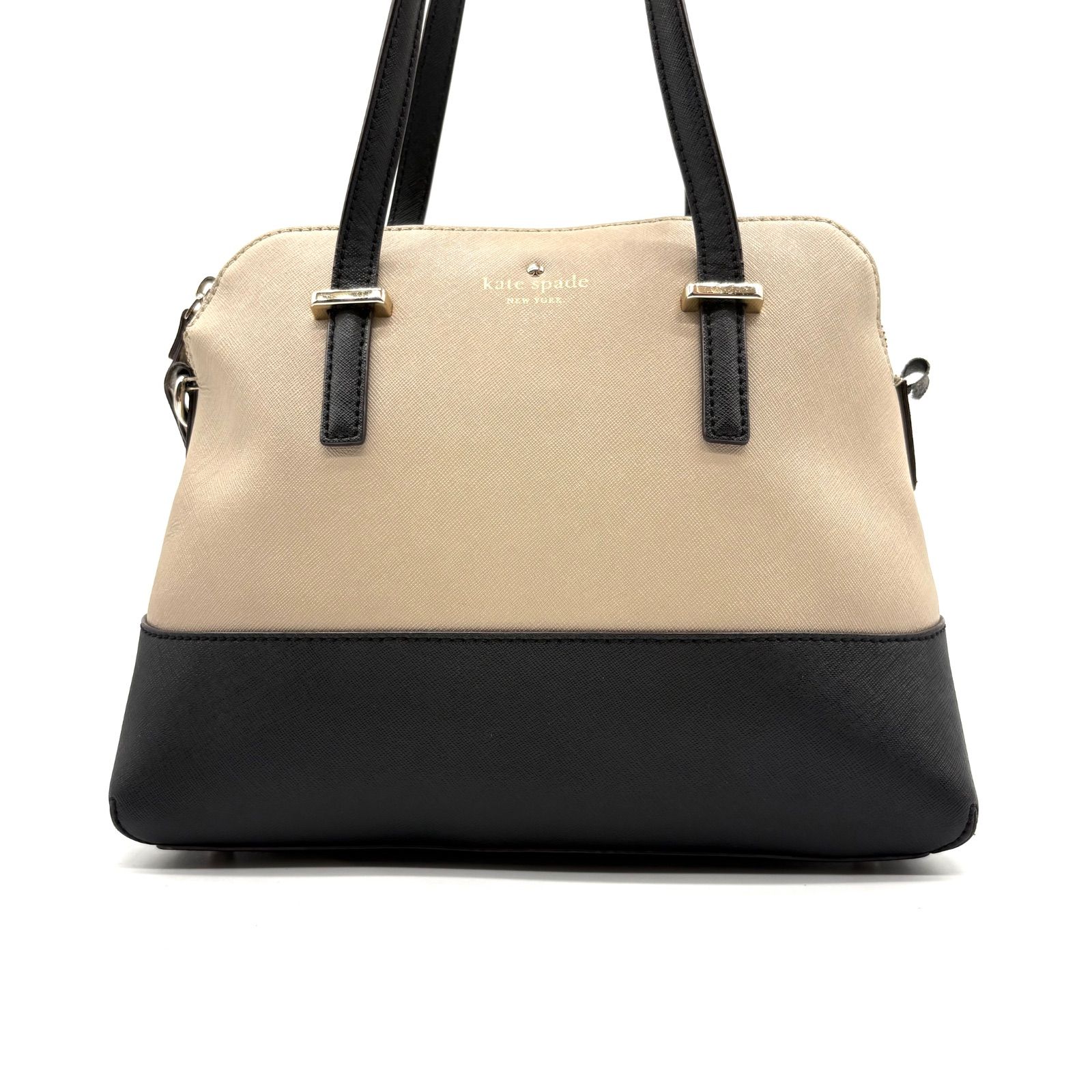 Kate Spade Cedar Street Maise 2way Bag Bi-color Beige Black ケイト 