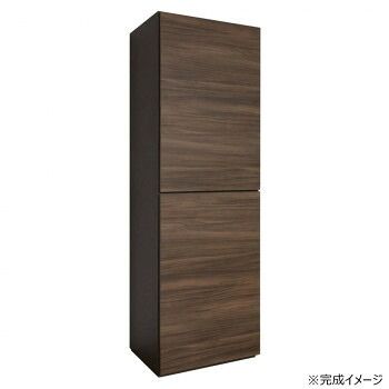 日本製組立家具 縦型収納キャビネット CO-WS-1860T DBxBR