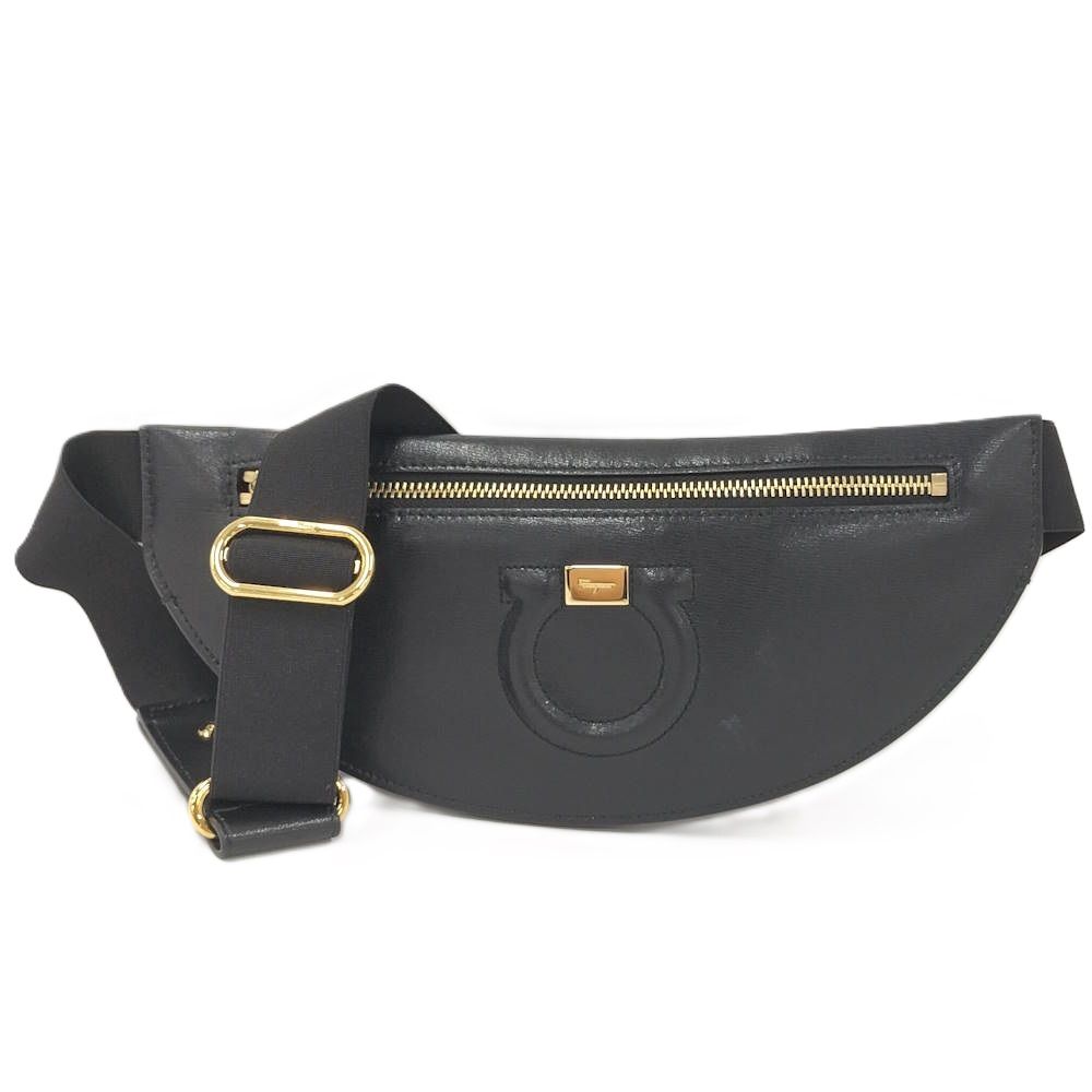 Ferragamo ウエストバッグ レザー ブラック AU-22 D548 24,923円