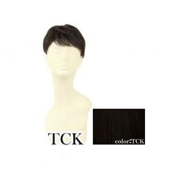 プリシラ 男性用5分ウィッグ レイヤーショート 耐熱 ショコラブラック GB-22-TCK