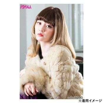 プリシラ オールウィッグ クラシックガールミディ 耐熱ブラウンハニーグラデーション A-712-TRHG
