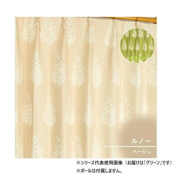 カーテン ルノー 2P 100×215 グリーン 725679000215035