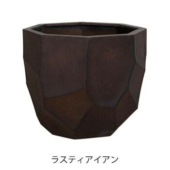 グリーンポット 植木鉢 リッジ ラスティアイアン 33cm EB-RI3331RU