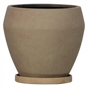 グリーンポット 植木鉢 レイブン ラウンド ブラウンウォッシュ 19cm YJ-2319BR
