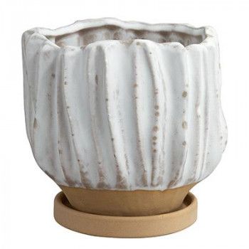 グリーンポット 植木鉢 ヴァル ホワイト 15.5cm HO-4615WH