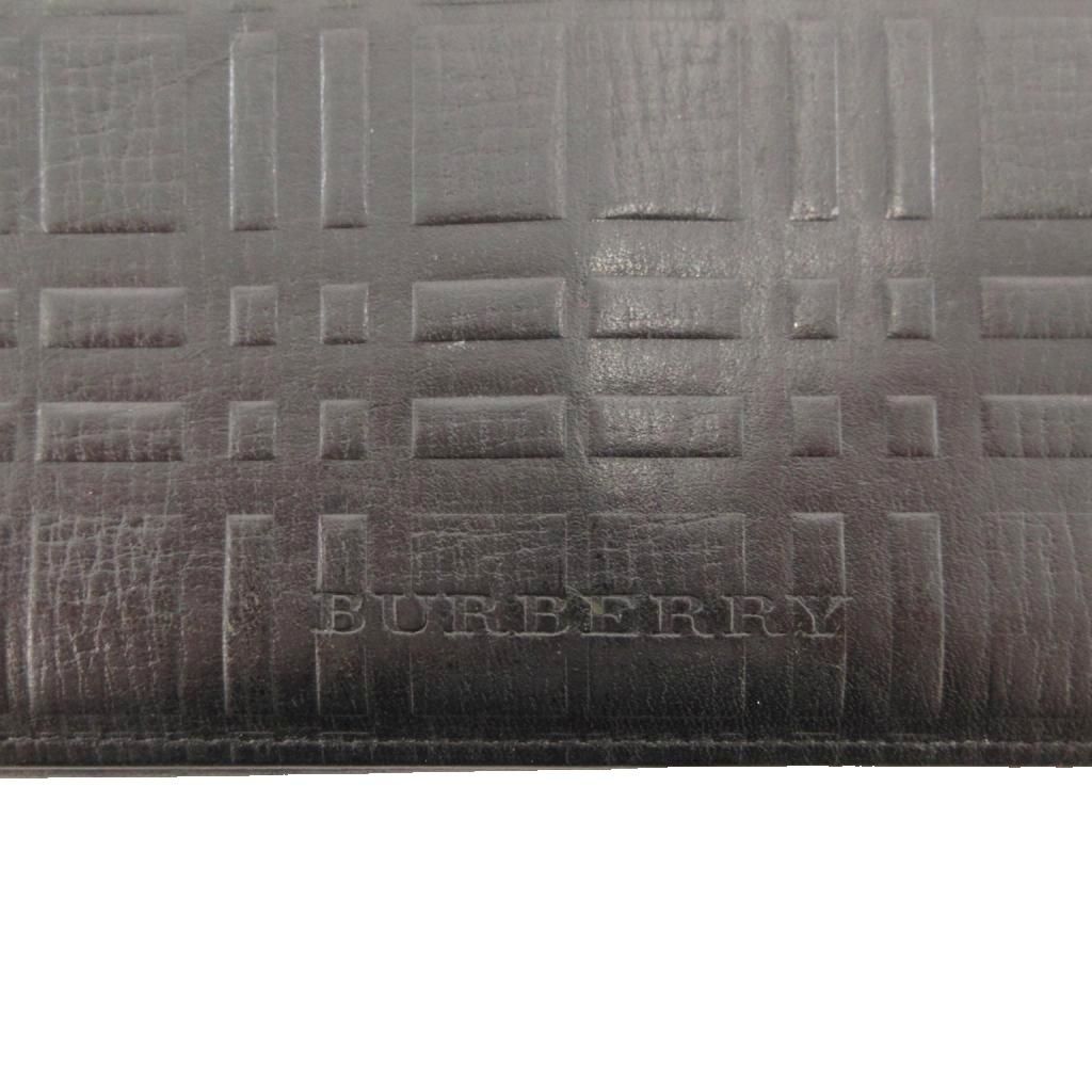 バーバリー BURBERRY 二つ折り長財布 ロングウォレット エンボス