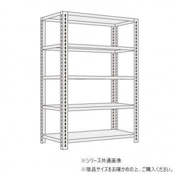 サカエ ショップラック 1800×600×1500mm ホワイト 5段タイプ SHR-2325P