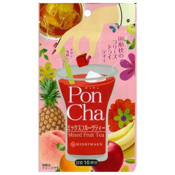 菱和園 PonCha(ポン茶) ミックスフルーツティ― 13g(10粒) 12袋 7,277円