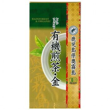 菱和園 レインフォレスト有機煎茶 金 (リーフ茶) 100g 10袋 9,804円
