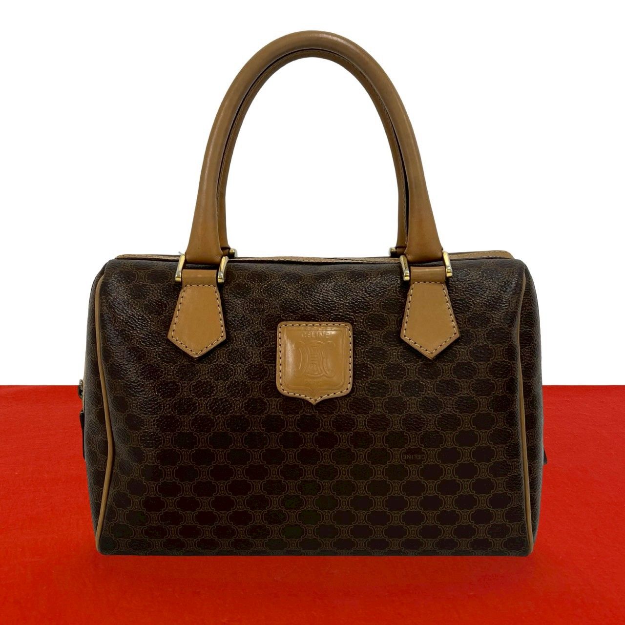 極 美品 CELINE セリーヌ ヴィンテージ マカダム ブラゾン トリオンフ