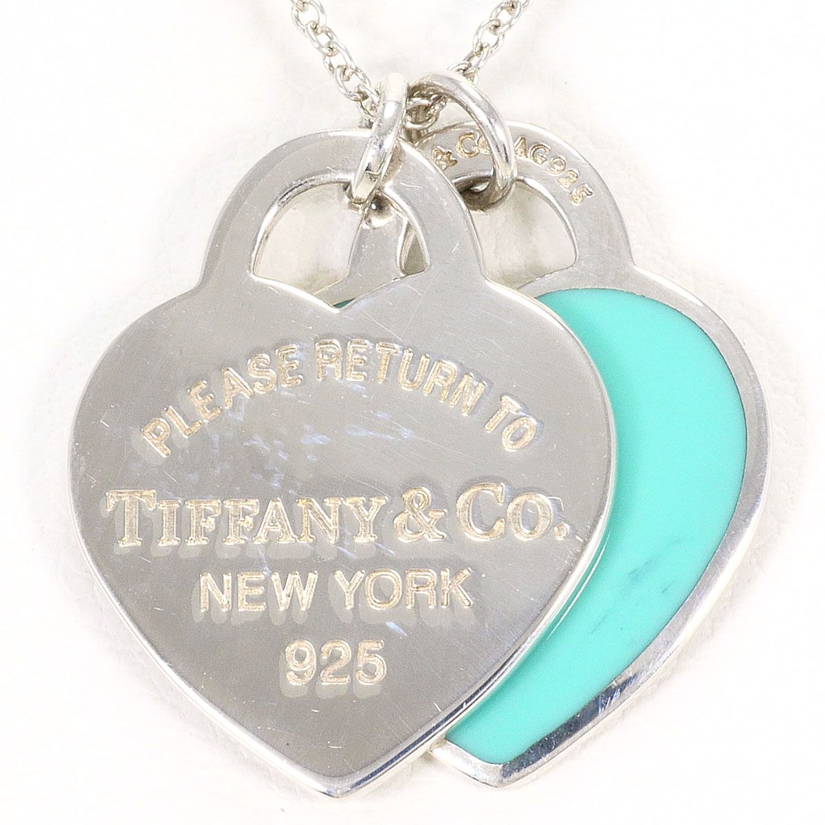 ティファニー TIFFANY&Co. リターントゥ ダブルハート シルバー925 ネックレス 総重量約5.2g 約45cm