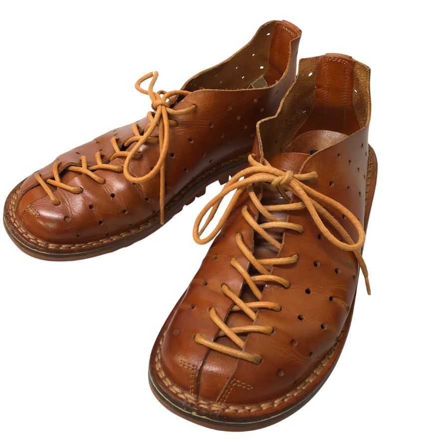 Trippen Leather Sneakers Golf Brown [AFC49]