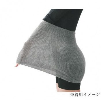 ケアオール お炭入 紀州備長炭繊維入 のびる腹巻 F(ウエスト:約60~130cm) グレー ECR-553001