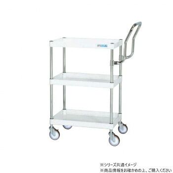 サカエ CSパールワゴン中量 ハイタイプ取手 パールホワイト CSP-6083HTSEW
