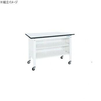 サカエ 一人用作業台CPタイプ ポリエステル天板 1200×600×740mm パールホワイト CP-126TW