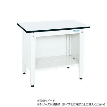 サカエ 一人用作業台CPタイプ ポリエステル天板 900×600×740mm パールホワイト CP-096W 45,857円