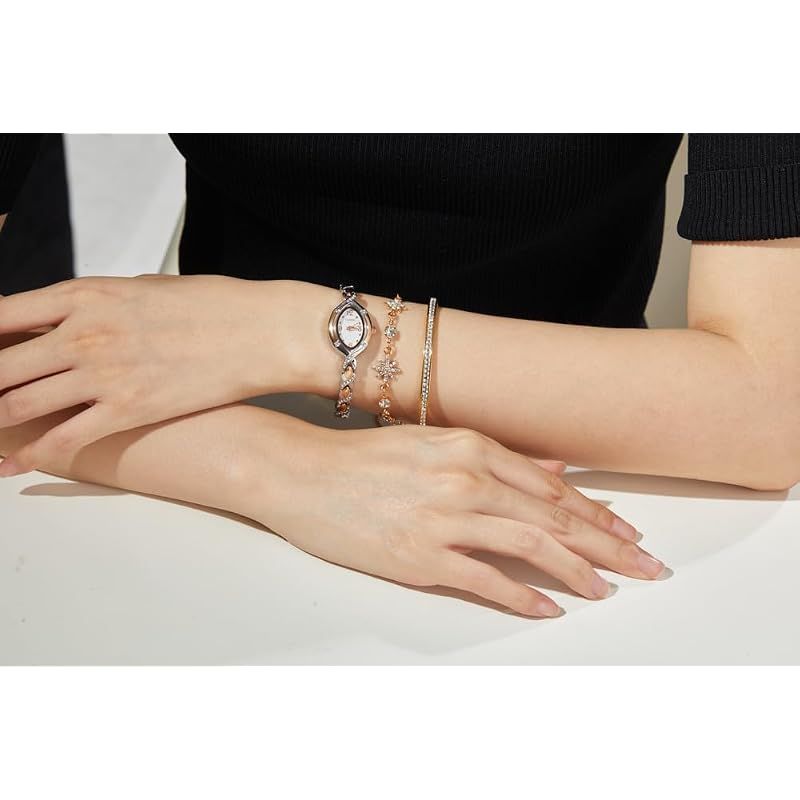 [TIME100]ギフトセット プレゼント レディース腕時計とブレスレット 日本製Citizenムーブメント 30M防水 女性用 1