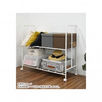 フクダクラフト 布団収納ラック2段奥行40cm ホワイト SH-CS4010 WH