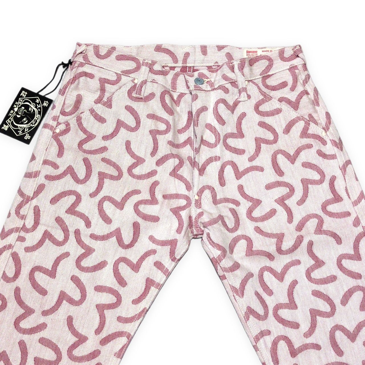 EVISU エヴィス yamane 5500 カモメ総柄 ジャガード デニムパンツ