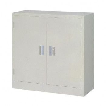 一般書庫/D:380タイプ 両開書庫 3号 引出無 棚板2枚付 ニューグレー COM-N303