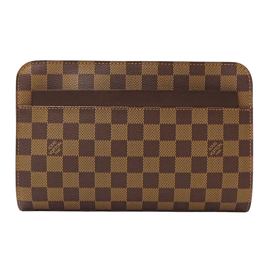 ルイ・ヴィトン LOUIS VUITTON バッグ ダミエ メンズ ブランド クラッチバッグ セカンドバッグ サンルイ N51993 ブラウン おしゃれ 【中古】