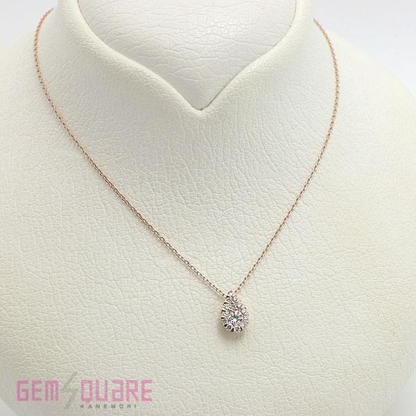 ヴァンドーム青山 ドロップオブガーランドネックレス K18PG D0.136 D0