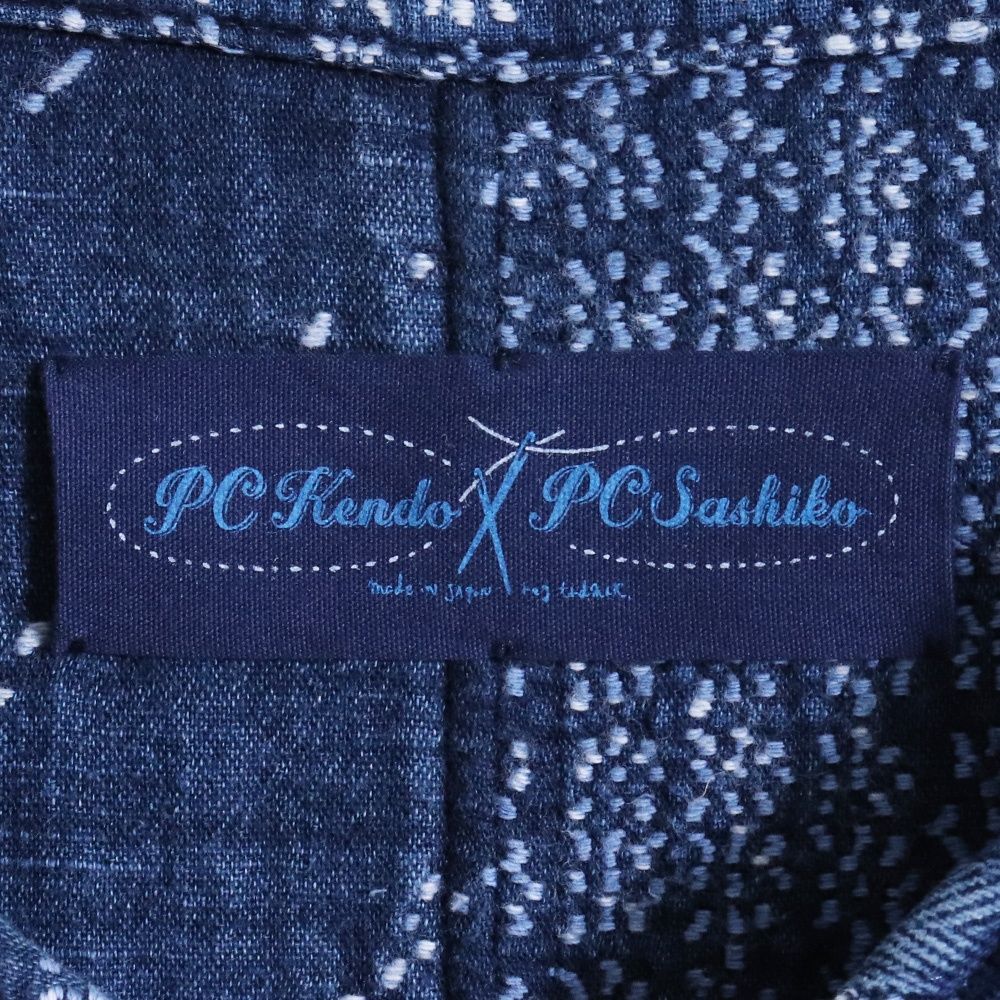 PORTER CLASSIC KOGIN NO COLLAR JACKET サイズ2 ブルー - メルカリ
