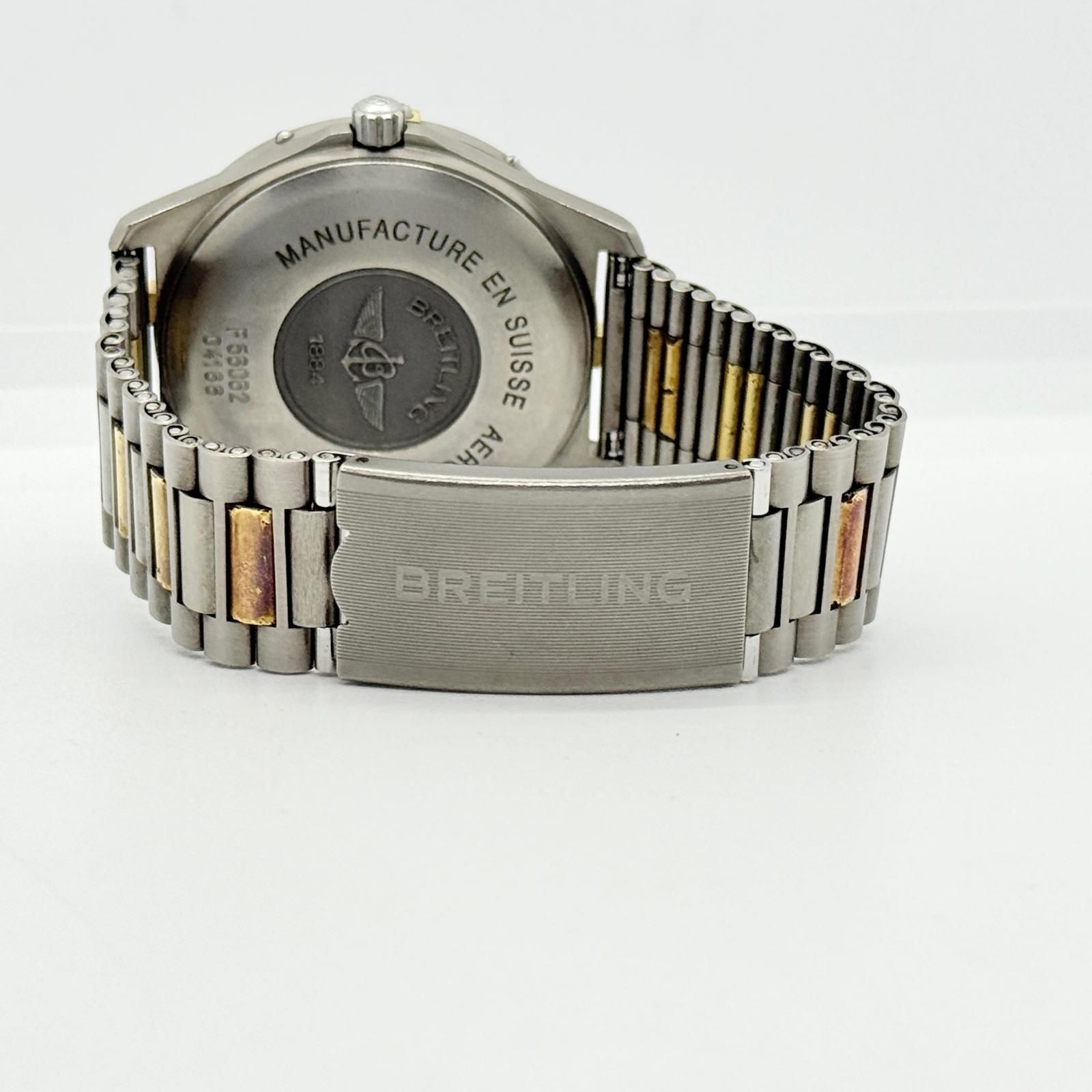 BREITLING ブライトリング エアロスペース F56062 グレー QZ メンズ