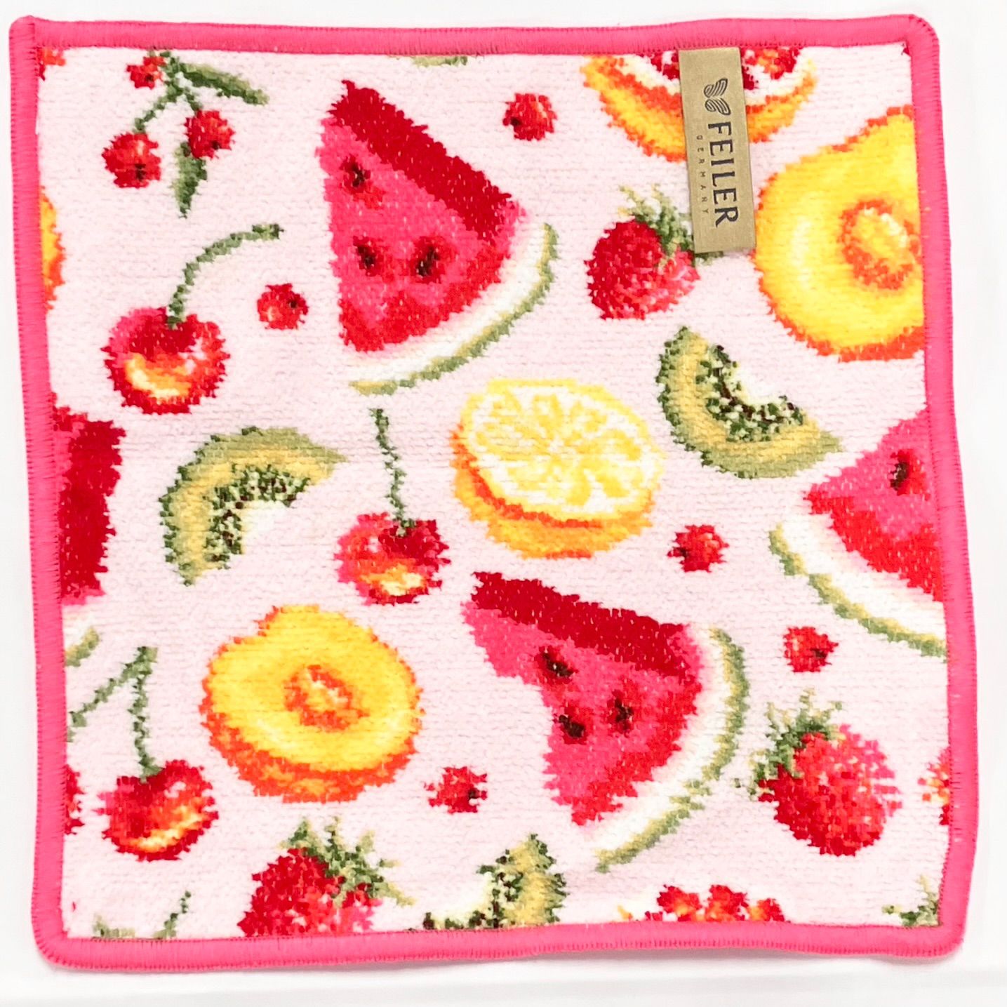 訳あり】 柄のズレ フェイラー ハンカチ 25×25 フルーツポプリ FRUIT