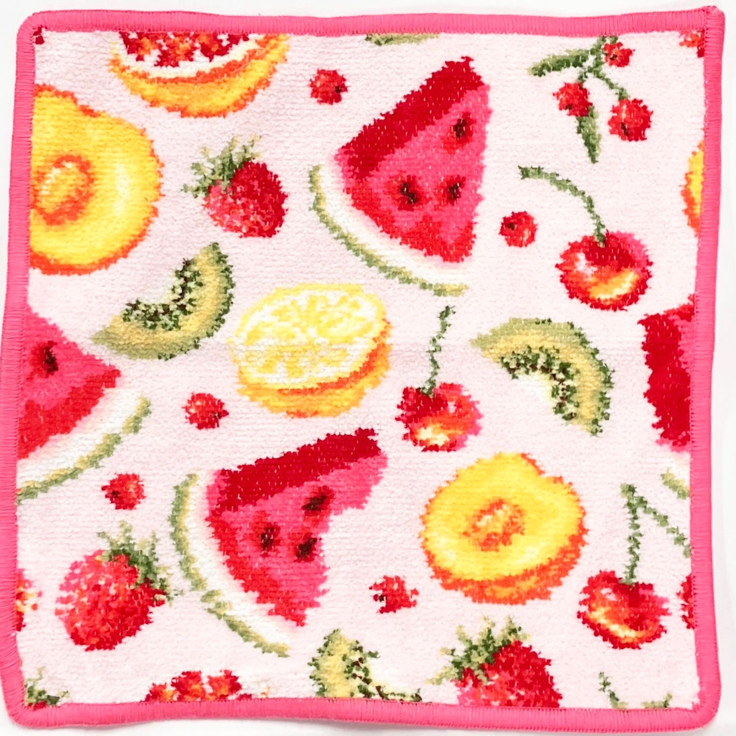 FEILER フルーツ柄 ハンカチ 3枚セット 訳あり】 柄のズレ フェイラー ハンカチ 25×25 フルーツポプリ FRUIT