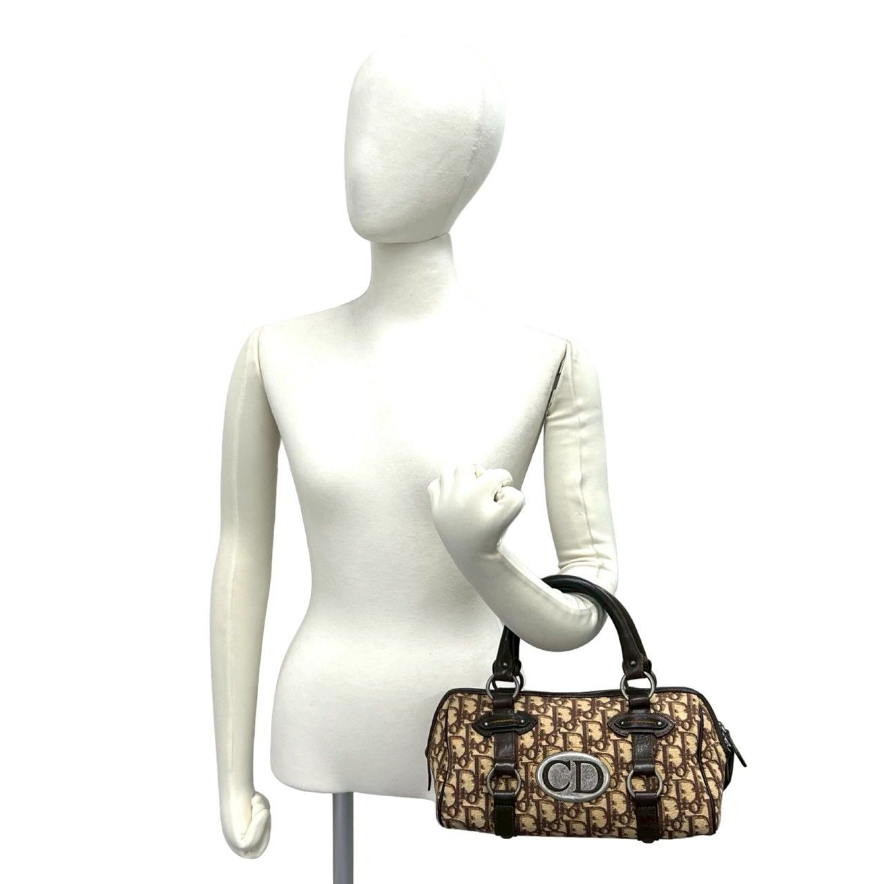 極 美品 Christian Dior ディオール トロッター 柄 CD ロゴ金具